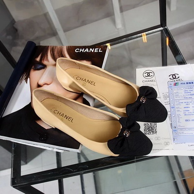 CHANEL Shallow mouth flat shoes Women--100